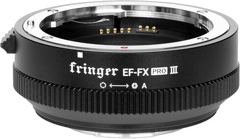 محول عدسة التركيز التلقائي Fringer EF-FX PRO III فتحة إلكترونية مدمجة متوافقة مع عدسة Canon EOS Sigma Tamron EF Series لكاميرا Fujifilm All X-Series X-T5 X-T4 X-T3 XH2S X-S20 X-T30II in Kuwait