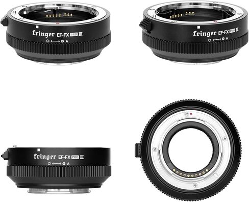 محول عدسة التركيز التلقائي Fringer EF-FX PRO III فتحة إلكترونية مدمجة متوافقة مع عدسة Canon EOS Sigma Tamron EF Series لكاميرا Fujifilm All X-Series X-T5 X-T4 X-T3 XH2S X-S20 X-T30II in Kuwait