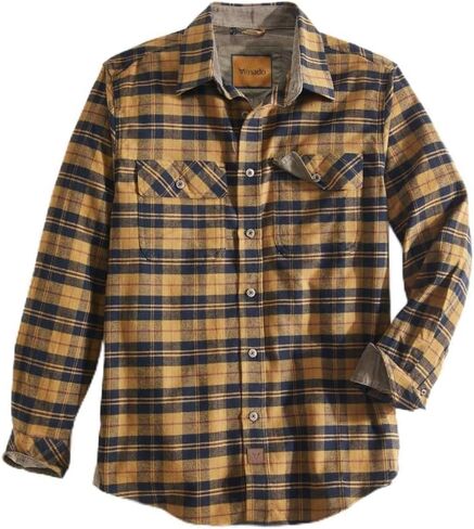 Venado Men's Premium Stretch Flex Force Flannel Shirt - Perfect Fall Casual Button Down in Kuwait