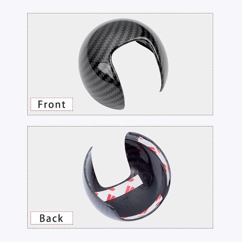 Trim for Audi A4 A5 S5 SQ5 Q5 Q7 Accessories Auto Gear Shift Knob Cover Trim Cap Protector Interior Sport Style - Carbon Fiber Grain in Saudi Arabia
