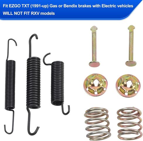 Roykaw Brake Shoes Springs Repair Kit Compatible with EZGO TXT 1991-up & Yamaha G14/G16/G19/G20/G21/G22 Gas and Electric Golf Cart Models Replaces OEM # 27944-G01 JG5819G-00 in Saudi Arabia