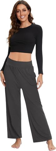 OLIKEME Sweatpants for Women High Waist Yoga Pants Lounge Stretch Sweatpants Women Casual with Pockets in Saudi Arabia