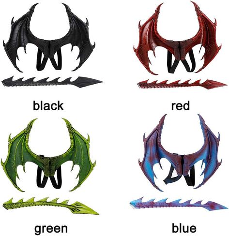 MMOO Pu Foam Dragon Wings Parties Cosplay Pretend Play Dress Up Wings in Saudi Arabia