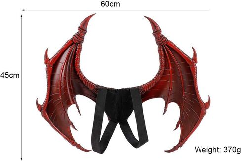 MMOO Pu Foam Dragon Wings Parties Cosplay Pretend Play Dress Up Wings in Saudi Arabia