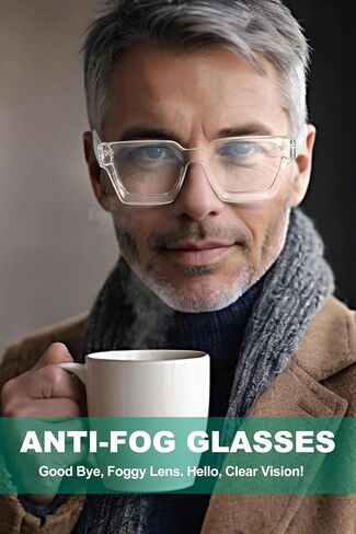 VISOONE Progressive Multifocal Anti-Fog Reading Glasses with Anti-Blue Light and UV Protection Readers Women and Men RIVER in Saudi Arabia