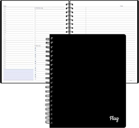 Daily Planner Undated, 8.5" X 11" To Do List Notebooks for Work Organization With Hourly Schedule, Action Items and Follow-up, Work Business Undated Planner For Office Productivity 200 Pages & 120 Gsm in Saudi Arabia