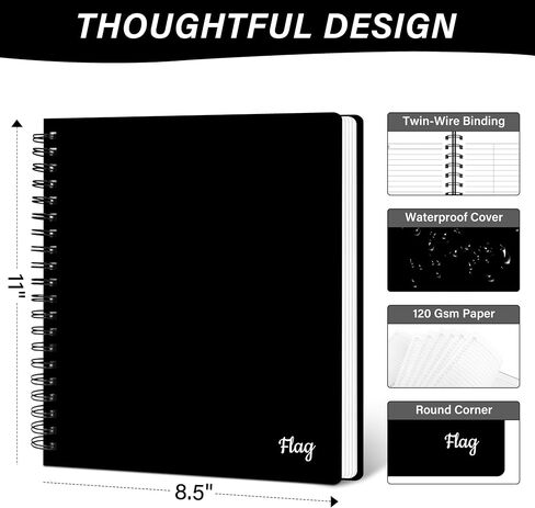 Daily Planner Undated, 8.5" X 11" To Do List Notebooks for Work Organization With Hourly Schedule, Action Items and Follow-up, Work Business Undated Planner For Office Productivity 200 Pages & 120 Gsm in Saudi Arabia