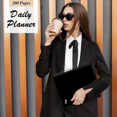 Daily Planner Undated, 8.5" X 11" To Do List Notebooks for Work Organization With Hourly Schedule, Action Items and Follow-up, Work Business Undated Planner For Office Productivity 200 Pages & 120 Gsm in Saudi Arabia