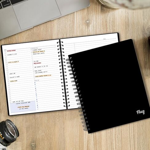 Daily Planner Undated, 8.5" X 11" To Do List Notebooks for Work Organization With Hourly Schedule, Action Items and Follow-up, Work Business Undated Planner For Office Productivity 200 Pages & 120 Gsm in Saudi Arabia