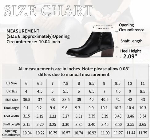 Women's Leather Ankle Boots, Low Heel Short Booties with Zipper in Saudi Arabia