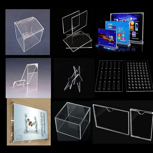 DARENYI 10 Pcs Clear Acrylic Sheet Plexiglass Clear Plastic Sheet 1mm Transparent Acrylic for Drawing, Printing, Craft DIY, Picture Frame etc(18 x 13cm) in Saudi Arabia