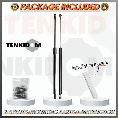 Front Hood Struts Compatible with Honda Civic 8th 2005-2012 Shock Lift Supports Bonnet Gas Dampers Springs Kit No-Drill Bolt-on in Saudi Arabia