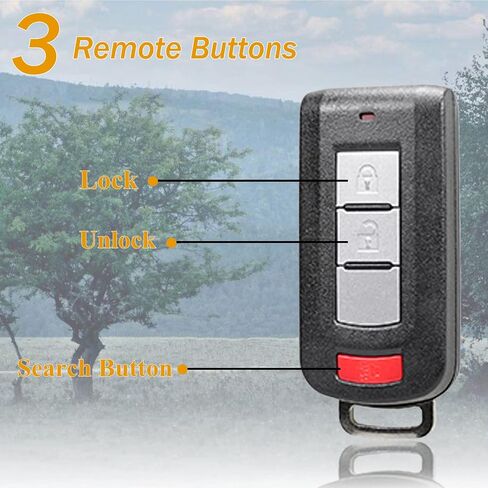 TOP-VIGOR Remote Car Key Fob 315Mhz Compatible with Mitsubishi Outlander Lancer Mirage 2008 2009 2010 2011 2012 2013 2014 2015 2016 2017 2018 2019 2020, ID46/7952 Chip 3 Button Key Fob OUC644M-KEY-N in Saudi Arabia