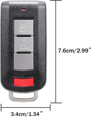 TOP-VIGOR Remote Car Key Fob 315Mhz Compatible with Mitsubishi Outlander Lancer Mirage 2008 2009 2010 2011 2012 2013 2014 2015 2016 2017 2018 2019 2020, ID46/7952 Chip 3 Button Key Fob OUC644M-KEY-N in Saudi Arabia