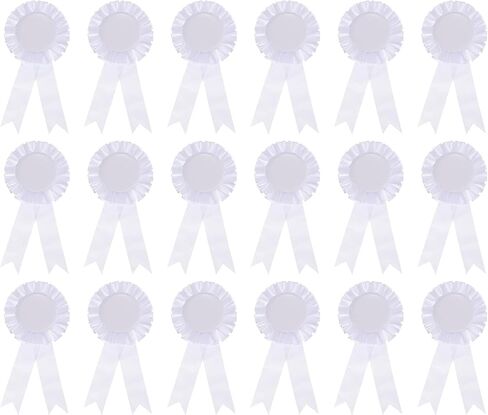 PATIKIL Blank Award Ribbon, 18 Pcs Rosette Ribbon Honorable Prize Recognition Ribbon for DIY, Party, Wedding, Competition, Sport, Black in Saudi Arabia