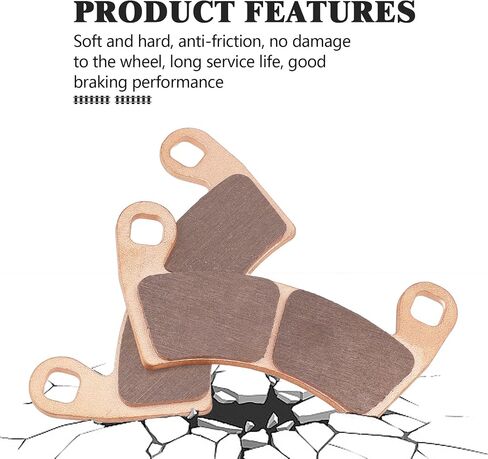 SOLLON Brake Pads Front and Rear for Polaris Ranger 800 2010-2014 Ranger 700 800 900 Crew/RZR 4 900 / RZR 4 900 XP/RZR 1000 XP/General 1000 / General 4 1000 in Saudi Arabia