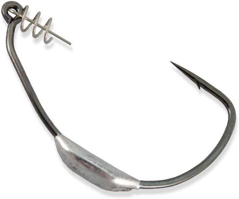 Owner Weighted Beast Soft Bait Hook with Twistlock Centering-Pin Spring, Size 10/0 in Saudi Arabia