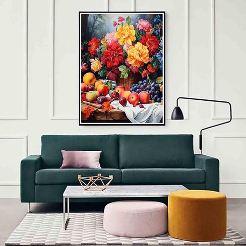 Zariocy 5D Diamond Art Kits for Adults Trees Lakes, DIY Diamond Painting Art Nature Scenery Round Full Drill Crystal Diamond Embroidery Paintings Arts Craft for Home Office Wall Decor 12x16 inch in Kuwait