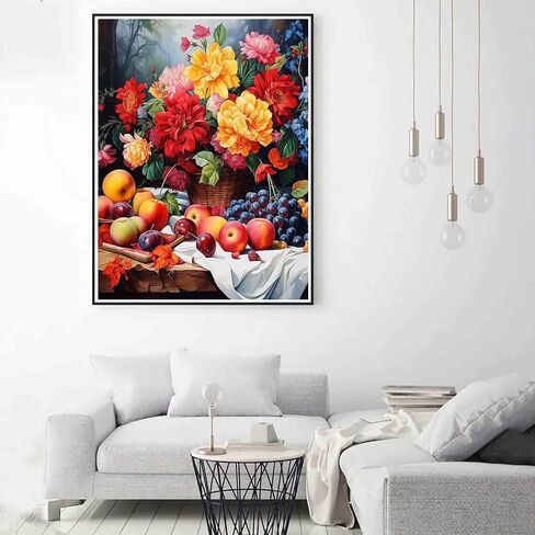 Zariocy 5D Diamond Art Kits for Adults Trees Lakes, DIY Diamond Painting Art Nature Scenery Round Full Drill Crystal Diamond Embroidery Paintings Arts Craft for Home Office Wall Decor 12x16 inch in Kuwait