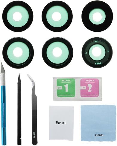 3PCS Original Back Rear Camera Glass Lens Replacement for Samsung Galaxy Z Fold 5 with Adhesive Preinstalled and Phone Repair Tool Kit Set in Kuwait