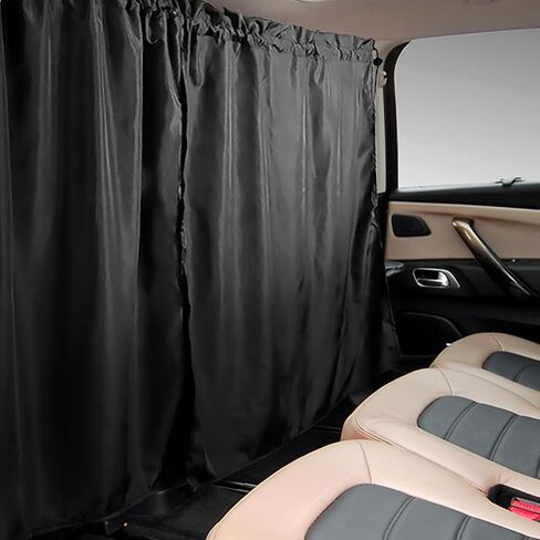 Car Window Shades, 95% Light Blocking Sunshades, 2 Privacy Divider Curtains, Wide Sedan SUV Accessories for Kids Baby Travel Camping Nap Sleeping in Saudi Arabia