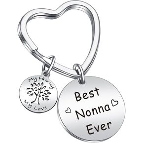 Nonna Mothers Day Keychain Grandma Keychain Nonna Gift Nana Keychain Gigi Jewelry Yaya Keychain