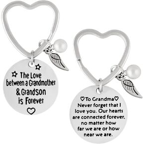 HAQUIL Grandma I Love You Keychain, Grandma Gifts, Gift for Grandma