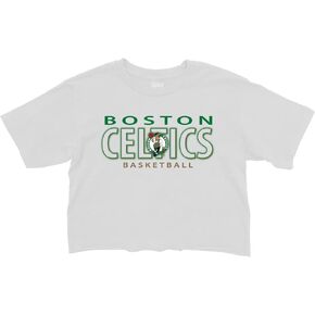 Blue 84 Women's NBA Officially Licensed Cropped T-Shirt White