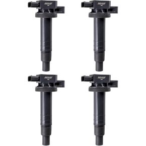 MAS Set of 4 Ignition Coil Pack Compatible with Scion Toyota Echo Prius Camry Yaris 2001 2002 2003 2004 2005 2006 2007 2008 2009 xA xB 2004 2005 2006 1.3 1.5 L4 Replacement for C1304 UF316 5C1293