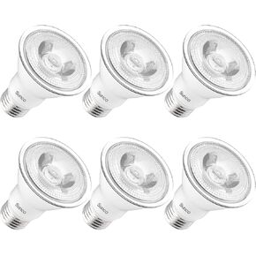 Sunco 6 Pack PAR20 LED Bulbs 50W Equivalent 7W Dimmable, CRI90 2700K Soft White 470 Lumens E26 Medium Base IP65 Waterproof Indoor Outdoor Home Residential Super Bright Wide Area Flood Light - UL
