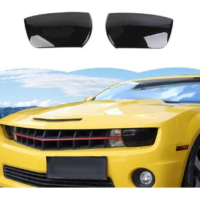 RT-TCZ Smoked Black Headlights Lamp Cover Guard Trim Decoration Accessories for Chevrolet Chevy Camaro 2010-2015