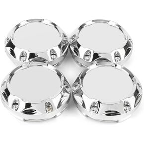 Set of 4 64mm(2.52in)/57mm(2.2in) Wheel Center Caps Silver Base for #C-243 Mk5 Wheel Rims