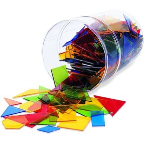 Learning Resources، مضلعات الطاقة، المهارات الهندسية المبكرة، الأشكال المضلعة، تراكب الكسور، 450 قطعة، للأعمار من 5 سنوات فما فوق