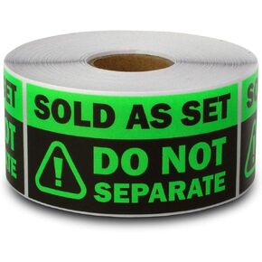 Do Not Crush Stickers (2.5 x 1 inch, Yellow - 300 Labels) Do Not Bend or Fold Labels for Secure Packaging, Fragile Envelopes or Delicate Mail