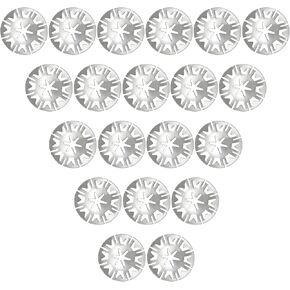 20 Pcs Heat Shield Clips, Exhaust Heat Shield Clips, Metal Locking Star Washers Underbody Heat Shield Fasteners Heat Shield Fixing Clips Compatible with Audi VW 30mm
