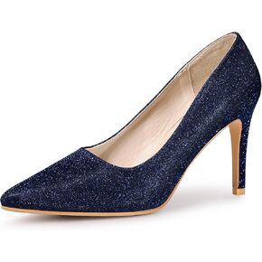 Allegra K Women's Party Glitter Stiletto High Heels Pumps