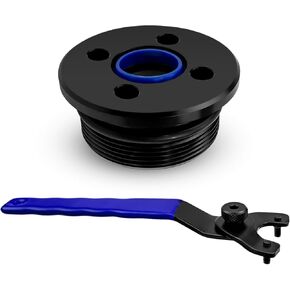 Trim Cylinder End Cap with Wrench & Seals O-ring Compatible with Suzuki Yamaha 2 & 4 Stroke 115-300 HP Outboard Engine Trim Tilt Assy, Trim Cap Cylinder Replace 64E-43821-02-00 48630-96J01, 1 PC
