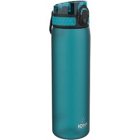 زجاجة مياه Ion8 مقاومة للتسرب وخالية من مادة BPA للاستخدام في الهواء الطلق وصالة الألعاب الرياضية، 1000 مل (32 أونصة)، Frosted Aqua
