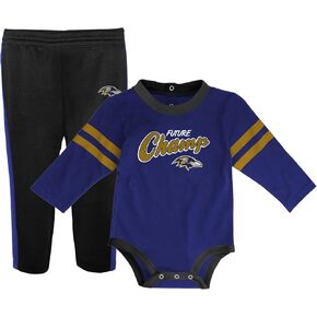Outerstuff NFL Newborn Infants Little Kicker 2 Piece Creeper Bodysuit Romper and Pant Set