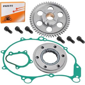 Starter Clutch Gear One Way Bearing Kit and Gasket for Yamaha YFM660R Raptor 660R 2004 2005