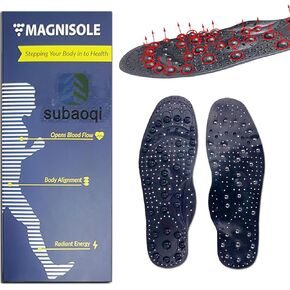 2 pcs Plantar Fasciitis Insoles metatarsalgia Foot Arch Support Inserts, Acupressure Insoles 68 Massage Magnetic Therapy for Men Woman (S-35-40)