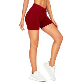 GILLYA Workout Shorts for Women 3.6" Scrunch Butt Lifting High Waisted Seamless Biker Shorts for Running Gym Yoga in Kuwait