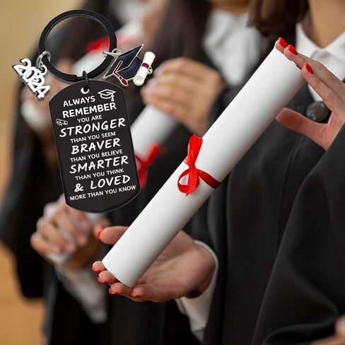 2024 Graduation Gifts for Women Men Graduation Keychain for Him Inspirational Graduation Gifts for Graduates Students Daughter Friends in Saudi Arabia