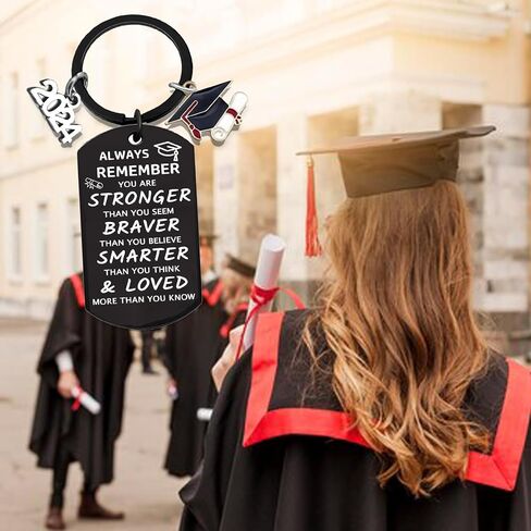 2024 Graduation Gifts for Women Men Graduation Keychain for Him Inspirational Graduation Gifts for Graduates Students Daughter Friends in Saudi Arabia