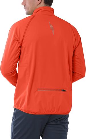 33,000ft Men's Cycling Jacket Long Sleeve, Waterproof Running Bike Vest Outerwear Reflective Windproof Sleeveless Jacket in Kuwait