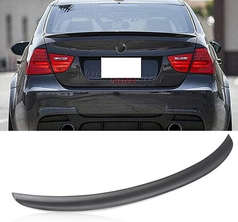 MotorFansClub Rear Spoiler Fit for BMW E90 3 Series 323i 318i 325i 335i 328i 2005 2006 2007 2008 2009 2010 2011 M3 4-Door Sedan Door Deflector (Real Carbon Fiber) in Saudi Arabia