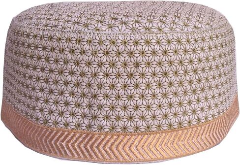 قبعة صلاة كوفي للرجال والنساء المسلمين للجنسين، قبعات رمضان، قبعات عيد الكوفيس المصنوعة يدويًا، قبعة نماز in Kuwait