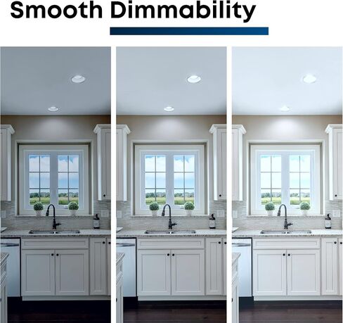 Feit Electric 5 Inch or 6 Inch LED Recessed Lighting Retrofit Downlights, 120 Watt Equivalent High Output, 2000 Lumen 5000K Daylight, Dimmable, 6 Pack LEDR56XHO/950CA/6 in Saudi Arabia