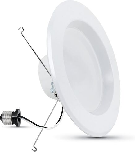 Feit Electric 5 Inch or 6 Inch LED Recessed Lighting Retrofit Downlights, 120 Watt Equivalent High Output, 2000 Lumen 5000K Daylight, Dimmable, 6 Pack LEDR56XHO/950CA/6 in Saudi Arabia