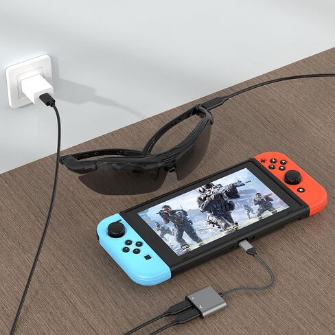 نظارات USB C إلى AR ومحول شحن، شحن وتشغيل، مناسبة للمحول، Steam Deck، iPhone 15 & Viture/Rokid/Xreal AR Glasses in Kuwait